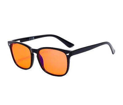 Red Yellow Lenses Anti Blue Light PC Anti-Reflective Anti-Radiation Cross-Border Exclusive Power Supply Sleep Sunglasses Frame