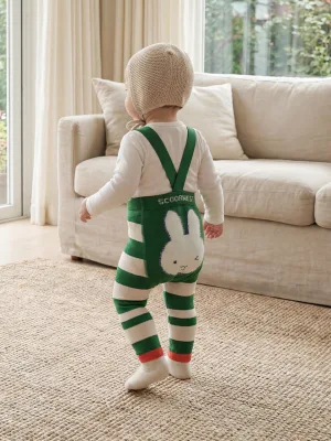 Toddler Striped Suspender Tights 3D Fuzzy Cartoon Animal Decor Soft Cotton Stretch Baby Footed Pantyhose