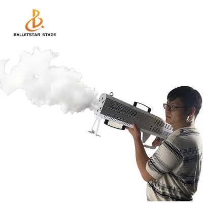 1500W LED Touch Control Fog Gun, with Multicolor LED Lights, Steel Structure, Multi-voltage, Suitable for Nightclubs.