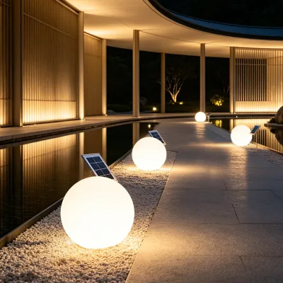 Remote Control RGB LED Solar Ball Light IP65 Waterproof Outdoor Festival Decorative Lamp