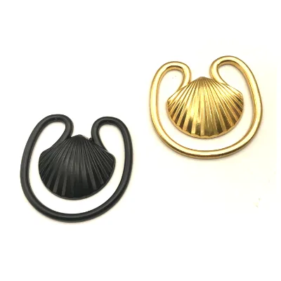Customize Color Matte Gold Shell Belt Buckle for Women Swimwear and Bikini Accessories