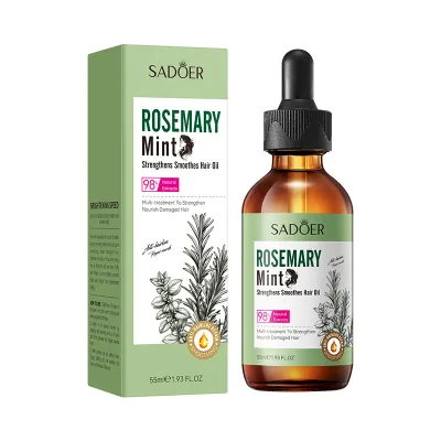 Customizable Organic Smoothing Hair Oil with Mint Rosemary Oil Lighter Formula for Hair Growth Nourishing & Moisturizing
