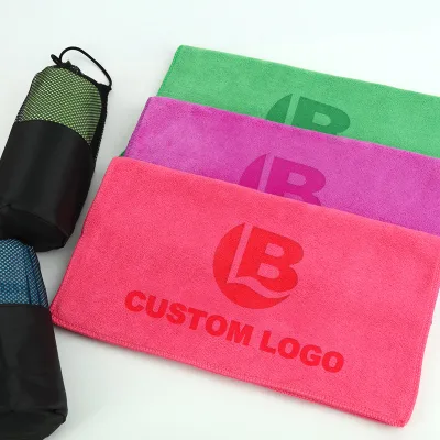 Factory Custom Ultra Absorbent Microfiber Bath Towel Set Soft Quick Dry for Spa Hair Drying Printed Techniques for Hotels