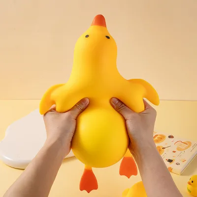 Youbang-341 TPR Cute Giant Duck Anti-Stress Stretch Fidget Squishy Toy Made in Zhejiang for Kids & Adults Gift