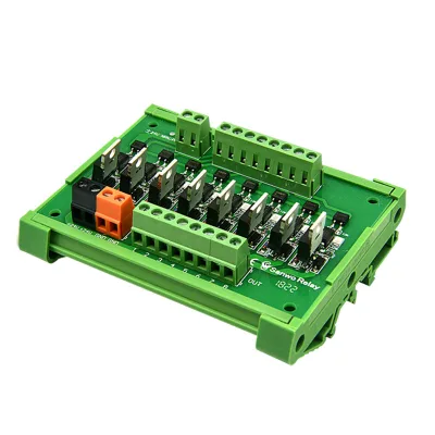 8-Channel Transistor Output Relay Module Circuit Protection 24V Input 5A Output PLC Amplification Microcontroller Control Board