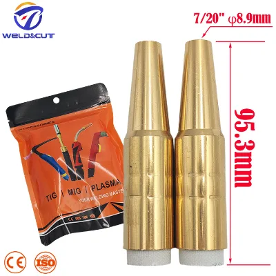 Bernad 4395A Tapered Brass Mig Nozzle 8.9*95.3 for BND300/400Welding Torch Tip Replacement