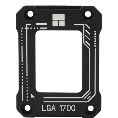 All Aluminum Alloy Anti-Bending Anode Sandblasted Bagged CPU Contact Frame LGA1700 for Under Desk Mount Heat Sink