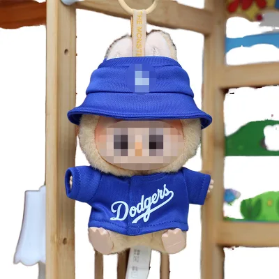 Sakura Dodgers Jersey and LA Baseball Cap Mini Toy Style Clothing
