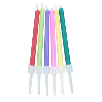 Creative Baking Romantic Proposal Decoration 6 Colorful Flame Birthday Candles