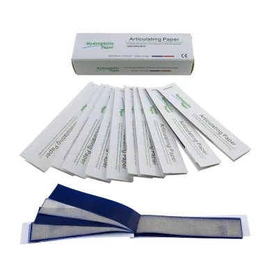 Low Price Disposable Occlusion Paper Blue Dental Articulating Paper for Denture Teeth