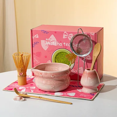 BAMBUS High Aesthetic Creative Ceramic Portable Matcha Tea Set