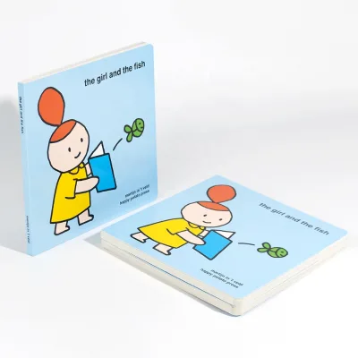 Eco-friendly Ink Children Book Sturdy Butterfly Binding Board Book Printing with Round Corner