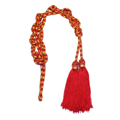 High Quality Liturgical Bishop Tassels Pectoral Cincture Cord Alb Bullion Wire 100% Polyester Silk Customizable Color Garment