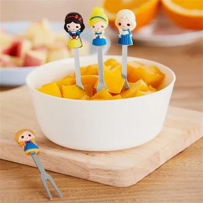 6 Pieces Wholesale High Quality Animal Dinosaur Bento Food Picks Stainless Steel Fruit Forks Set for Kids Low Price