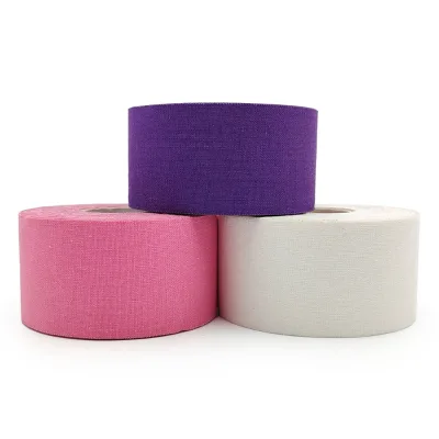 3.8cm*13.7m Colored Sports Tape Roll Cotton Hot Melt Glue Cotton Athletic Tapes Wraps Non-Elastic Sports Bandages Sample Support