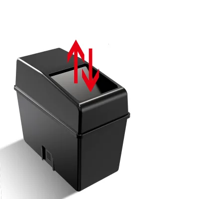 3R New Design Universal Car Plastic Trash Can Press Top Lid