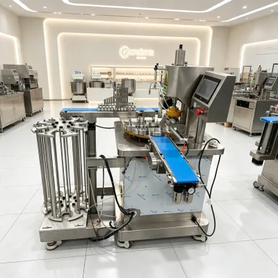 Advanced Suction Feeding Egg Tart Shell Making Machine for Automated Dough Feeding