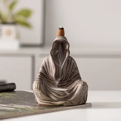 Nordic Mysterious Ceramic Ornament Middle East Arab Incense Burner Home Decor Classical Mystic Enchanter Ceramic Incense Burner
