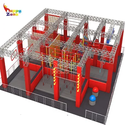 Indoor Professional Ninja Warrior Course Adult Obstacles Course Equipment for Sale