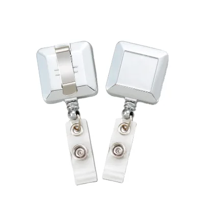 Promotional ABS Plastic Square Reel Badge Holder