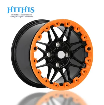 14 Inch Aluminum Alloy Anti-Slip Wheel Hub 4x110-136 Custom Beach Color for ATV UTV All Terrain Pickup & SUV Wheels