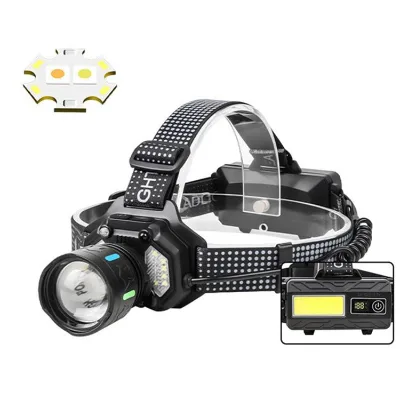 H629 Long-Range Zoom LED Motion-Sensor Headlamp, High-Power Headlight for Outdoor Night Fishing