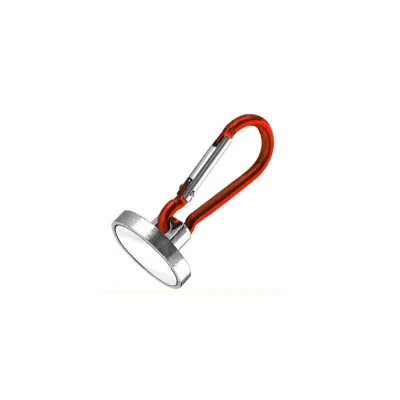Nickel Coated Neodymium Clips Magnetic Carabiner Hooks for Camping and Backpack Organization