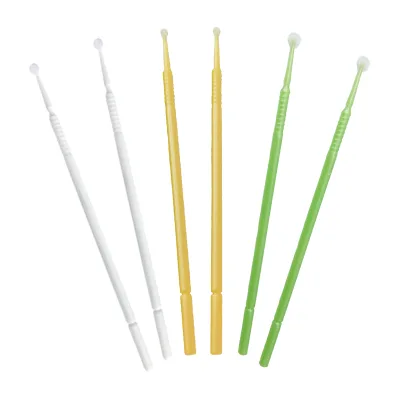 Disposable Plastic Micro Brush Swab Applicator ForEyelash Extensions Mascara Dental MicrobrushManual Cleaning Lash Tip