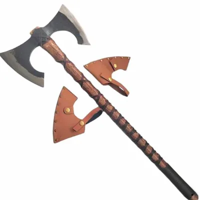 Hot Selling Large Norse Axe with High Carbon Steel Axe Head Double Edge Blade for DIY or Industrial Use