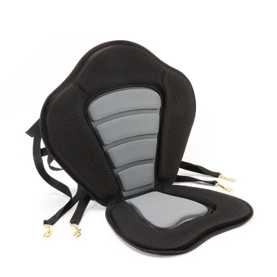 Soft EVA Folding Light Weight Boat Kayak Accessories Adjustable Double Backrest Wetsuit Back Pack Pocket Seat Cushion