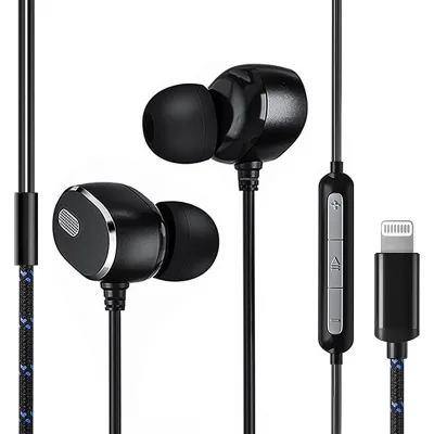 High Quality Lighting L In-ear Wired Earphones Gaming Earburds 10mm Driver CE Certified Stereo Sound Low Latency for Study
