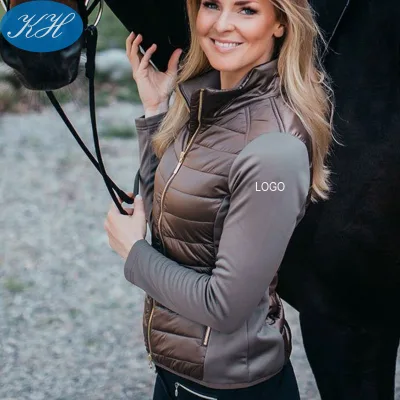 Custom Luxurious Equestrian Winter Clothing With Eco Filling Light Weight Active Performance Jacket