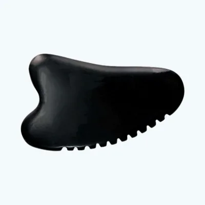 black color natural jade bian stone Gua Sha Therapy