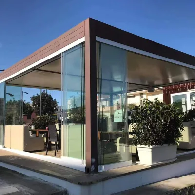 Aluminum Sliding Glass Door Cheap Price Double Glazed Aluminium Frameless Door