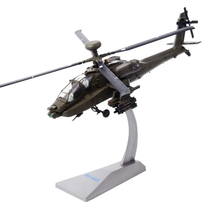 Aircraft  Model AH-64A of Simulation Is Suitable for Toys Children's Small Ornaments Military Model Crafts