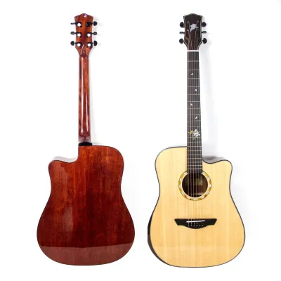 Wholesale 36-Inch Kids' Top Solid Wood Acoustic Guitar 41-Inch Glossy for Young Musicians