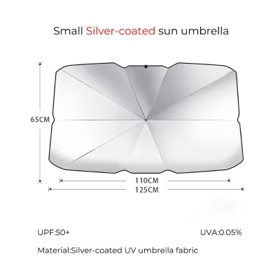 GemFully Car Care Products Car Shade Umbrella Custom Sun Umbrella Car Umbrella Car Windshield Sunshade Umbrella for Car