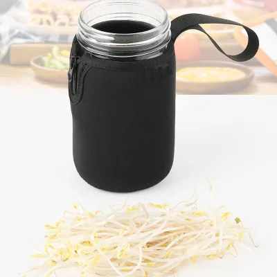 Mason Jars Wide Mouth Sleeve Insulators Drinking Glass Coolers Sprouting Jars Blackout Sleeve Mason Jar Cup Holders
