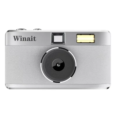 Winait 12MP Retro Screen-Free Digital Camera, 8 Color Filters, Supports 128GB, Reusable Disposable Camera Alternative