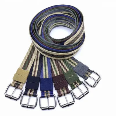 Polyester/Nylon 3.8*120cm Belt Fashion Casual Colors Adjustable Outdoor Exercise Men's Golf Reversible Buckle Ratchet Belt
