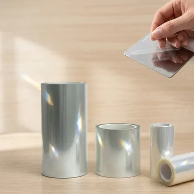 Mirror Special Soft Glossy/Plain PET Protective Film Roll Anti-Fingerprint Anti-Scratch