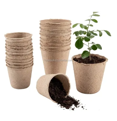 Eco-Friendly Disposable Biodegradable Paper Peat Pots Seed Starter Pots for Garden Seed Planting Tray