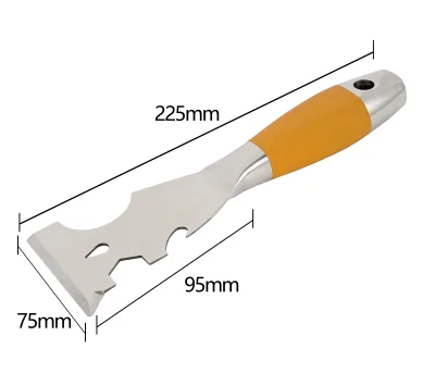 9 In1 Rust Steel Cleaning Putty Knife Hollow Anti-skid Handle Soft Knife Multi-function Putty Knife