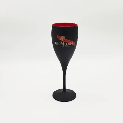 PS Acrylic Plastic Cup Tall Glass Resin Wine Plastic Red Wine Glass PP Printed logo Champagne Glass Flute