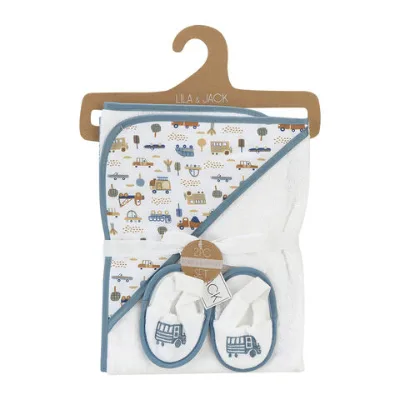 Premium cotton hooded towel and baby's shoes Soft Skin kids towel