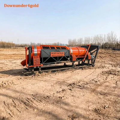 Cut Costs Boost Profits Gold Trommel Screen 200 Tons/Hour Mobile Gold Recovery Equipment with Gold Separation for Alluvial Gold