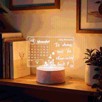 Erasable Luminous LED 3D Night Light with Touch Control Customizable Design for Room Lighting-Modern Creative DIY Smart Lamp