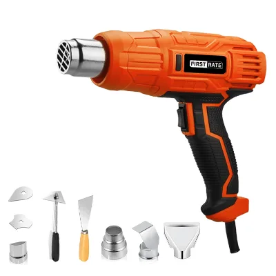 FR-HG001-1 Industrial Auto Film Blower 2000W DIY Plastic Welding Tool Gun Temperature Adjustable 350-600 300-500L/min Heat