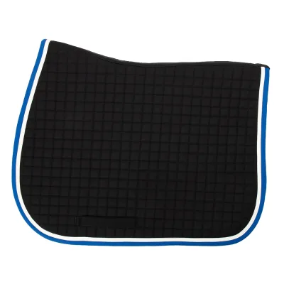 Wholesale Equestrian Equip Customize Contrast Color PU Decoration Jumping Saddle Pad Blanket Cloth