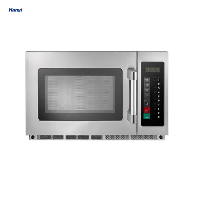 Wholesale 34L Heavy Duty Stackable Touch Control Pad Stainless Steel Automatic Commercial Microwave Oven with Braille Navigation
